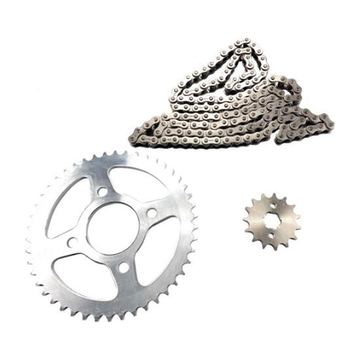 Engranes C/Cadena 428-46T/15T Dm200, ZDm200, Dm250, Dm250X 428x136L Kit Arrastre