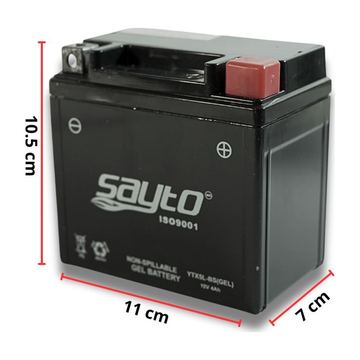 Bateria Ytx5L-Bs = Ctx5L (-, +) Gel Sayto Pulsar150, Pulsar160 Ns, Honda Crf, Elite, Invicta 150, Xr125, Xr150, Fz 2.0, Fz-S, Honda Raptor250