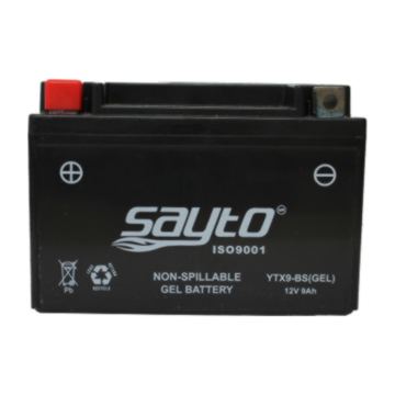 Bateria Ytx9-Bs = Ctx9-Bs (+, -) Gel Sayto Tc250, Dominar 400, Pulsar180, Pulsar200 Ns Rs, Pulsar220, Ktm390, Bmw310, Dominar250, Honda Cbr600, Cbr900, Vt600, Katana600