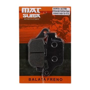 Balata Freno Disco Trasera 250Z, 170Z, 200Z, 280Z, Rt200, Rt200Gp, Tornado250, Tras V200, Tras Tornado300, Vx250, Blackbird250, Vn Hyper280, Tras Storm250 Roja Matsuma