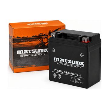 Bateria Ytx7L-Bs = Ctx7L Gel Matsuma Gl150, Cargo150, Cbr 250/300, Dm150 19-22, Dm200, Dm250, Cb190/250/300/600, Suzuki Gz150, Honda Xr190L