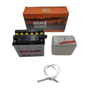 Bateria 12N7-3B (-, +) Acido Matsuma Ft150, 150Z, 170Z, Dt150 Sport, Tc200, En125, Rc150, Dt150 Sport, Atv180, Atv200