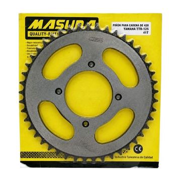 Engrane Tracc Trasero 428-45T Yamaha Ybr125, 170Z, Ex200, Rt200 Compatible con Nueva Ft200 22-25 Paso 520 Cromada
