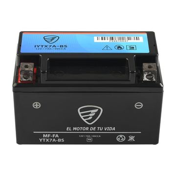 Bateria Ytx7A-Bs = Ctx7A-Bs (+, -) Gel Italika 250Z, Ds150, Cs125, Ws150, Dm125, Tc200, Tc250 Motonetas