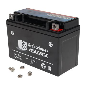 Bateria 12N7-3B (-, +) Gel Italika Ft150, 150Z, 170Z, Dt150 Sport, Tc200, En125, Rc150, Dt150 Sport, Atv180, Atv200