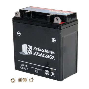 Bateria Icb5L = Yb5L-B = 12N5-3B Gel Italika At110, Xt110, Wave110, Ybr125, Crypton, Fazer, Ray Z, Xtz125, Dinamo R1, Bj Discover125, Boxer150