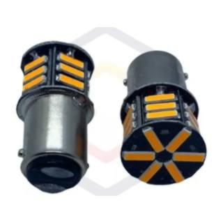Foco Led Direccional 21 Leds Ambar Con Estrobo