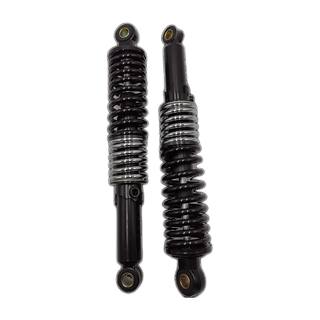 Amortiguador Jgo Trasero Honda Cargo125, Cgl125 Tool, Ft150Ts Reforzado (Negro) Doble Resorte Compatible Ft125, Ft150Ts, Dt125, Dt150 Delivery, Ft150 Grafito, Ft150 Basica
