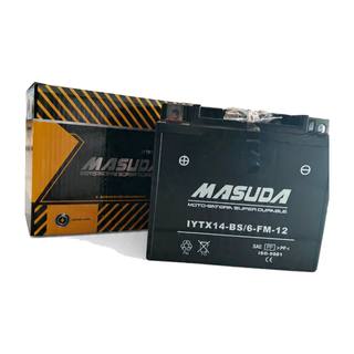Bateria Ytx14-Bs = Ctx14 Gel Masuda Yfm660 Raptor, Vt1100 Shadow, BmW R1200Gs, Shadow ACE 750 14 Cms de Altura