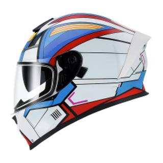 Casco Integral Certificado Dot Visor Mica Transparente Blanco Brillante L