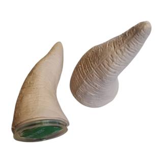 Cuernos Demonio Grandes Para Casco Color Hueso