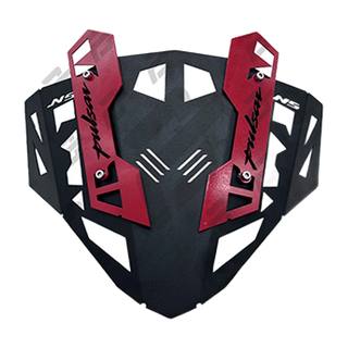 Protectores/Embellecedores Cupula Visor Parabrisas Pulsar200 Ns Bajaj Rojo/Negro