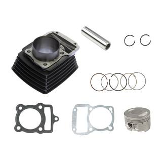 Cilindro Completo Ft150, Ft150 Grafito, Ft150 Basica Negra, 150Z, Vn Xpress150, Dt150 Sport, Ft150G, Vn Cyclone150 20-22, Lithium4.0 150 20-22, Ryder3.0 150 20-22, Workman150 20-22, Dt150 Sport, Dm150 Perno Delgado 13mm Piston Corto ITALIKA