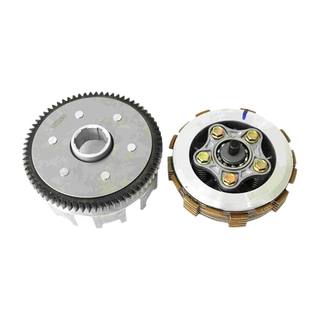 Embrague Clutch Completo 200Z 19-20, Dm125 17-20, Vn Ryder150, Lithium150, Xpress150, Xpress170 Sayto 5 Tornillos, 70 Dientes, 6 Pastas, Balero 6003