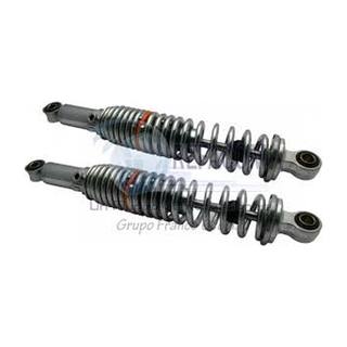 Amortiguador Jgo Trasero Honda Cargo125, Cgl125 Tool Reforzado (Cromado) Compatible Ft125, Ft150Ts, Dt125, Dt150 Delivery, Ft150 Grafito, Ft150 Basica