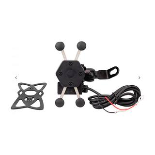 Soporte Porta Celular Con Cargador Usb Base Espejo