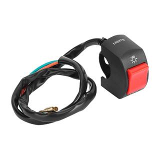 Boton Faro Auxiliar De Abrazadera 2 Cables Negro Encendido/Apagado (1Pz)