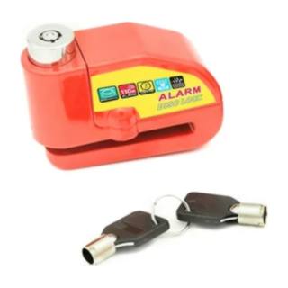 Candado Disco Freno Antirrobo Moto 6mm Doble Naranja