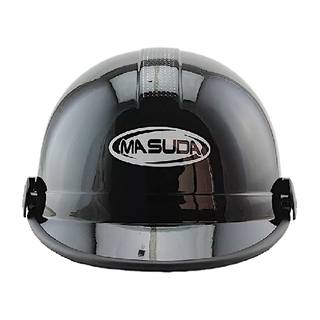 Casco 1/2 Cachucha Negro Brillo