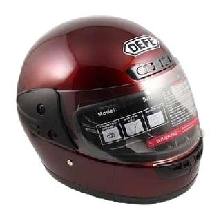 Casco Cerrado Rojo Vino M-L