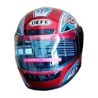 Casco Cerrado Rojo Grafico M/L