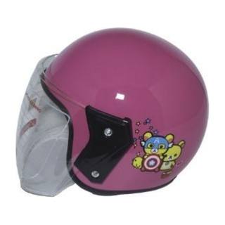 Casco Niño 3/4 Rosa Grafico