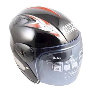 Casco Niño 3/4 Negro Brillo