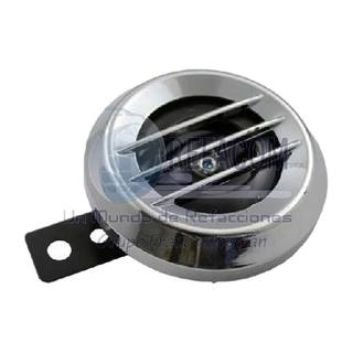 Claxon Bocina Universal Cromada Con Rayas Gde