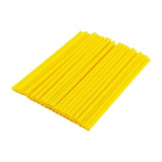 Cubre Rayo Popote 24 Cms Amarillo 72 Pzas