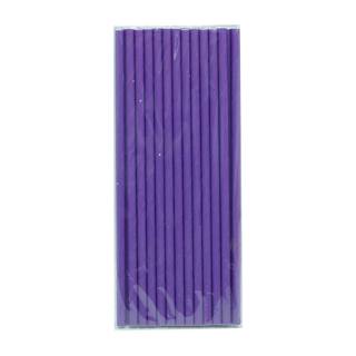 Cubre Rayo Popote 24 Cms Morado 72 Pzas