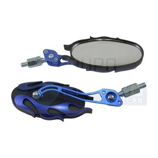 Espejos Ovalados Flamas Azul