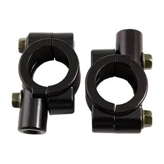 Abrazadera De Espejo (Par) Universal M8 (8Mm) Rosca Delgada Motonetas y Faros Auxiliares Base Faros Auxiliares
