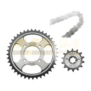 Engranes C/Cadena 428-40T/14T Ft110, Dt110, Ft115 Compatible Ax100 Kit Arrastre