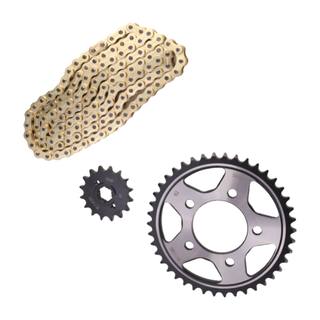 Engranes C/Cadena 428-42T/16T Vn Screamer250, Screamer250 Sportiva Kit Arrastre Motoking Cadena 428Hg-128L