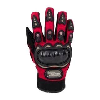 Guantes Street Pro Biker Rojo (L) Nudillo Negro