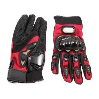Guantes Street Pro Biker Rojo (Xl) Nudillo Negro