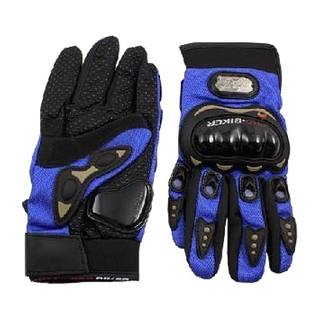 Guantes Street Pro Biker Azul (L) Nudillo Negro