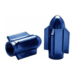 Tapón Válvula Aire Aluminio Cohete Azul