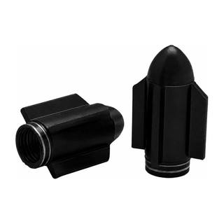 Tapon Valvula Aire Aluminio Cohete Negro