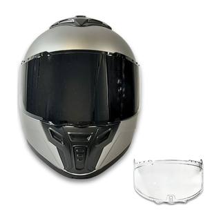 Casco 2W Abatible Viper Titanio L Incluye Mica Transparente De Repuesto