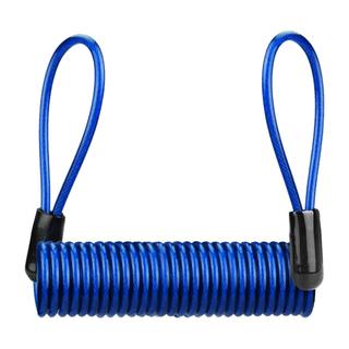 Cuerda De Seguridad Elastica Azul Tipo Resorte Para Candado De Disco