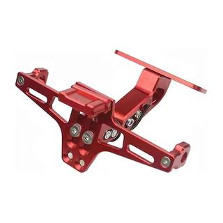 Porta Placas Deportivo Aluminio K8 Color Rojo