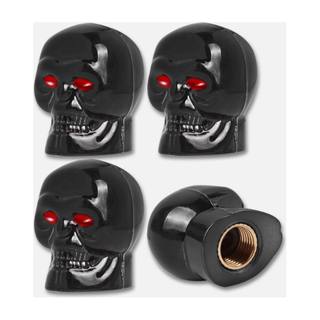 Tapon Valvula Aire De Calavera Negro