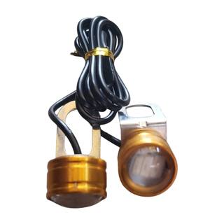 Foco Led Ojo De Aguila Estrobo Amarillo Base Espejo