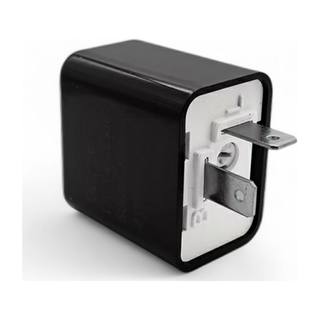Flash Destellador Cuadrado Negro Motos de Trabajo Ajustable