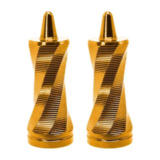 Tapon Valvula Aire En Forma Espiral Dorado