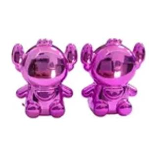 Tapon Valvula Aire Raton Morado Brillante Acabado Aluminio