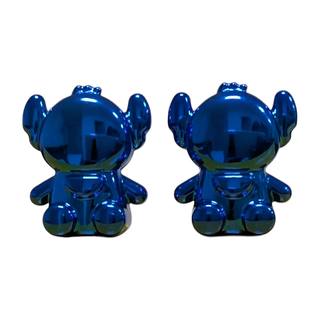 Tapon Valvula Aire Raton Azul Brillante Acabado Aluminio