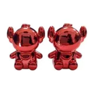 Tapon Valvula Aire Raton Rojo Brillante Acabado Aluminio