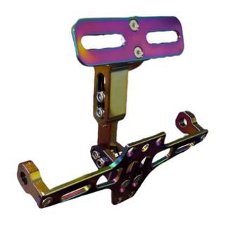 Porta Placas Deportivo Aluminio Color Tornasol